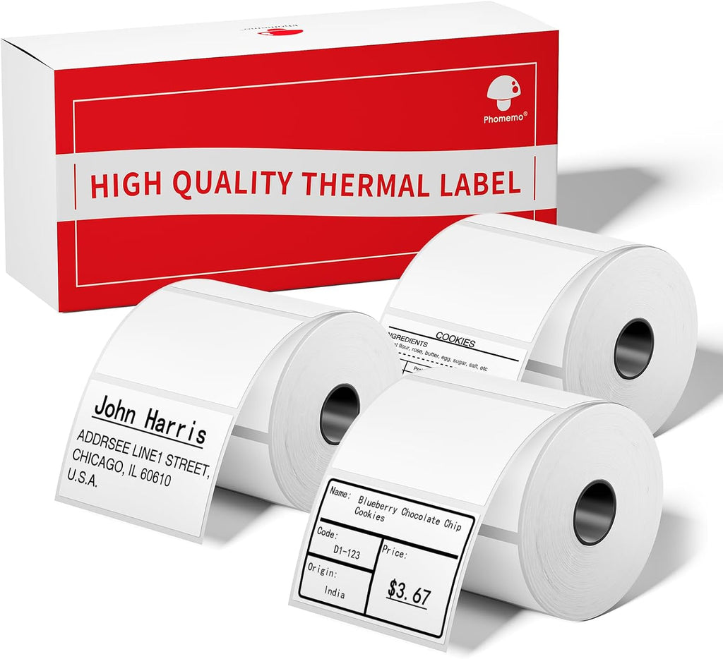 [3x320 pcs] Phomemo Original Labels M110, 1.18'' x 0.79''(30 x 20mm) by Phomemo