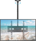 Ceiling TV Mount for 26-65 inch Flat Screen Displays, Adjustable Ceiling TV Bracket Fits Most LCD LED OLED TVs, 14.96Inch Single Extended Mounting Pole, Holds up to 110lbs, Max VESA 400x400mm by USX STAR
