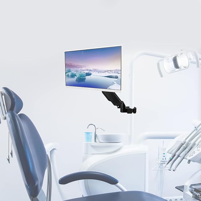 VIVO Universal Full Motion Pneumatic Pole Mount Arm for 17 to 32 inch Monitor Screen, 75mm and 100mm VESA Plate, Black, MOUNT-POLE05A - Image 7