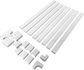 Legrand Wiremold Cordmate II 128 Inch 20 Piece Cord Cover Kit White | Cord Hider, On Wall, Self Adhesive, Hide up to 3 Cords, Cut to Size, Customizable, Cable Concealer, Sustainable Packaging by Legrand-Wiremold