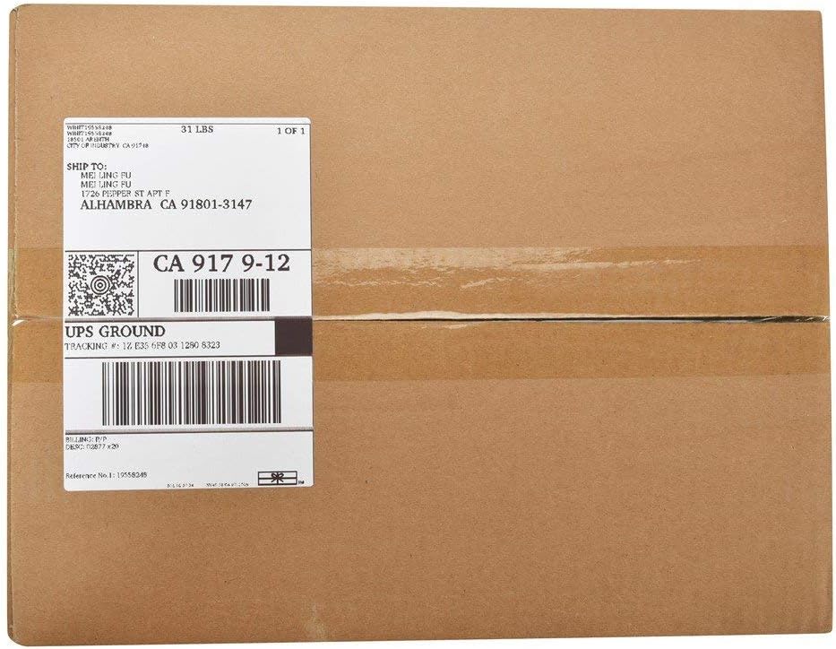 MFLABEL 4x6 Direct Thermal Labels (7500 Labels) 4" x 6" Perforated Shipping Labels Compatible with Zebra Printers Fanfold Thermal Label Stickers for Shipping Packages - 15 Stacks White Labels - Image 4