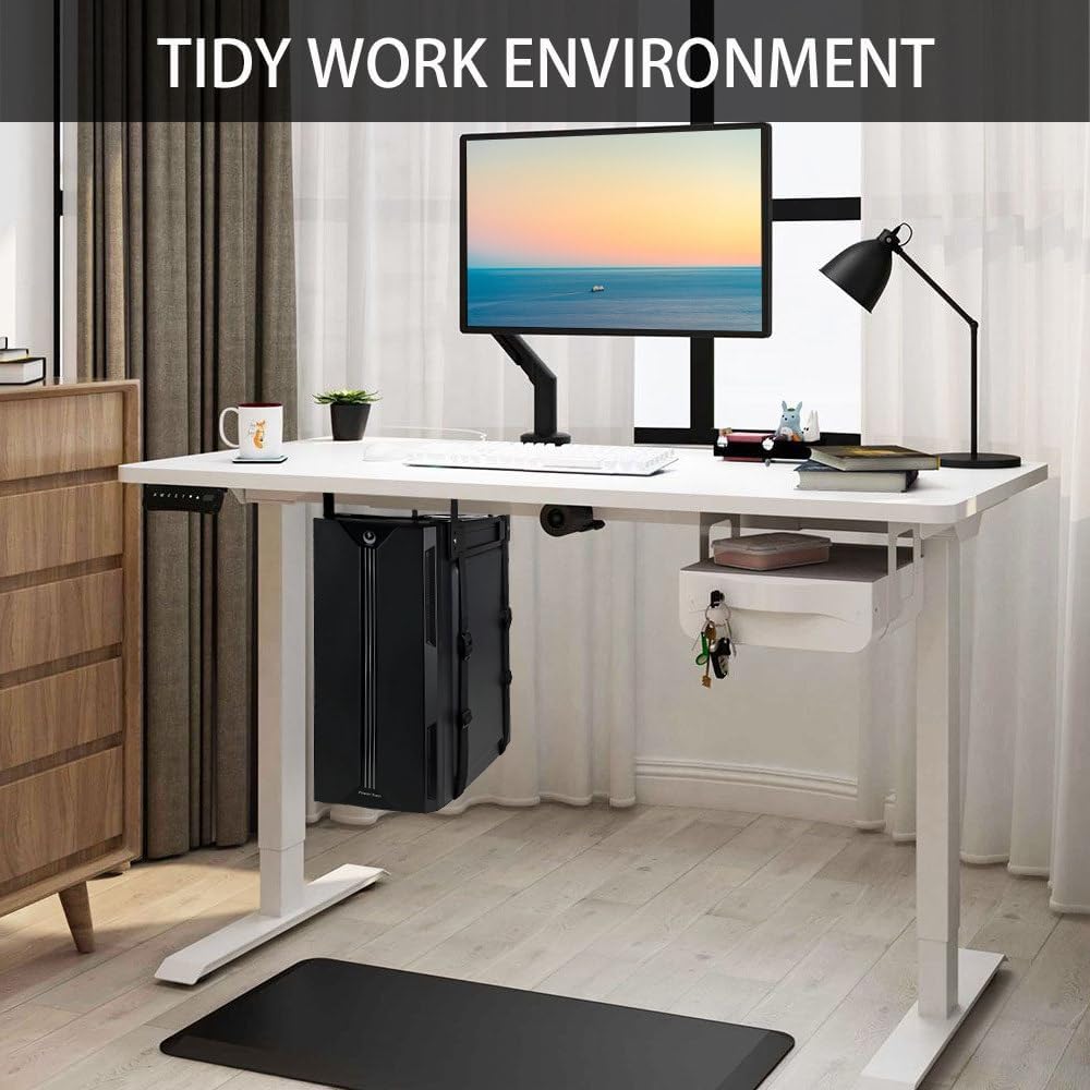 Under Desk PC Mount, Black, Fixed - Image 6