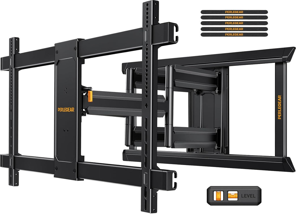Perlegear Full Motion TV Mount for 55–120 inch TVs up to 225 lbs by Perlegear