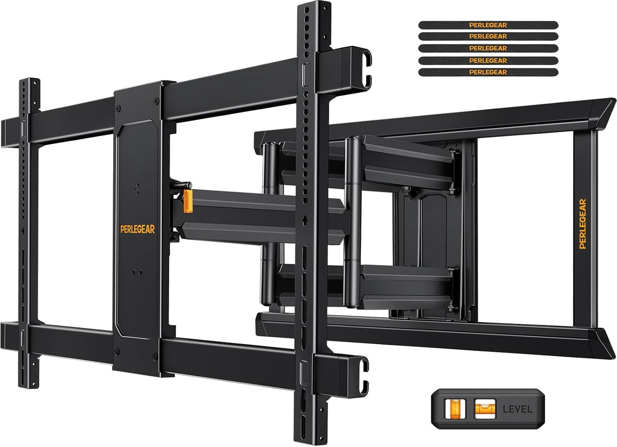 Perlegear Full Motion TV Mount for 55–120 inch TVs up to 225 lbs by Perlegear