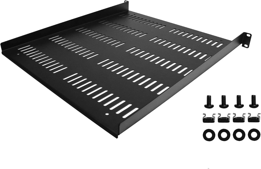 StarTech 1U Vented Rack Shelf, 19in, 55lb, 20in Deep (SHELF-1U-20-FIXED-V) - Image 6