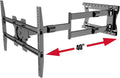 2100 Long arm TV Wall Mount for 32-75 Inch Screens Extra Long Extension up to 40 Inch Heavy-Duty TV Mount Holds up to 88 lbs Full-Motion, Swivels up to 180° Max. VESA 600x400, Black by Physix