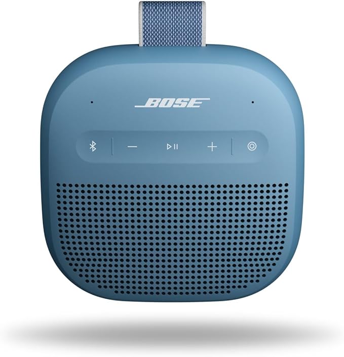 Bose SoundLink Micro Portable Bluetooth Speaker (2nd Gen), Wireless Outdoor Speaker, Up to 12 Hours Battery Life, Waterproof and Dustproof, Blue Dusk | Bluetooth 5.4 with IP67 rating and 12-hour battery for travel, hiking and outdoors by Unknown
