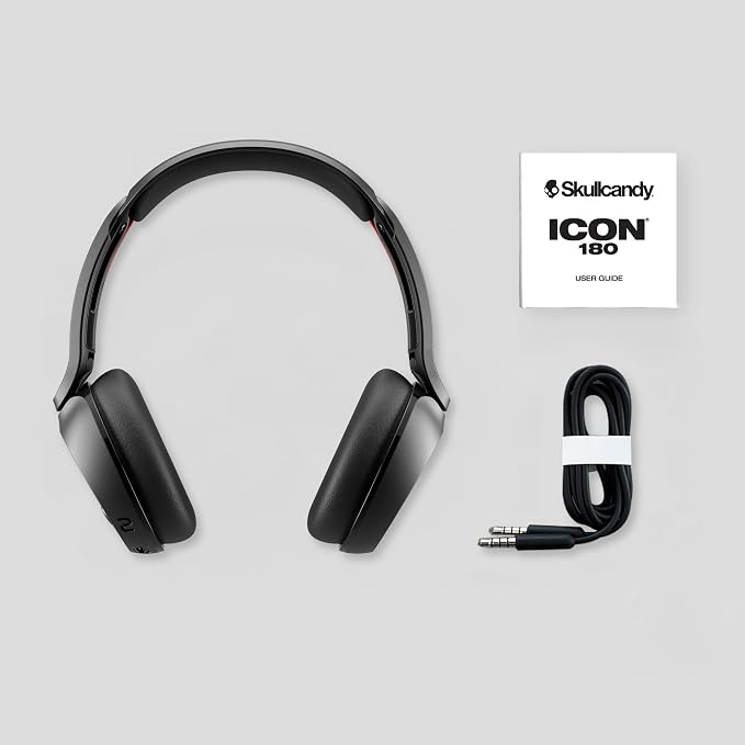 Skullcandy Icon 180 Wireless On-Ear Bluetooth Headphones - Bone | 50 Hours Battery, Lightweight and Travel Ready, Secure Fit, Sweat and Water Resistant, Microphone iPhone Android, Foldable - Image 9