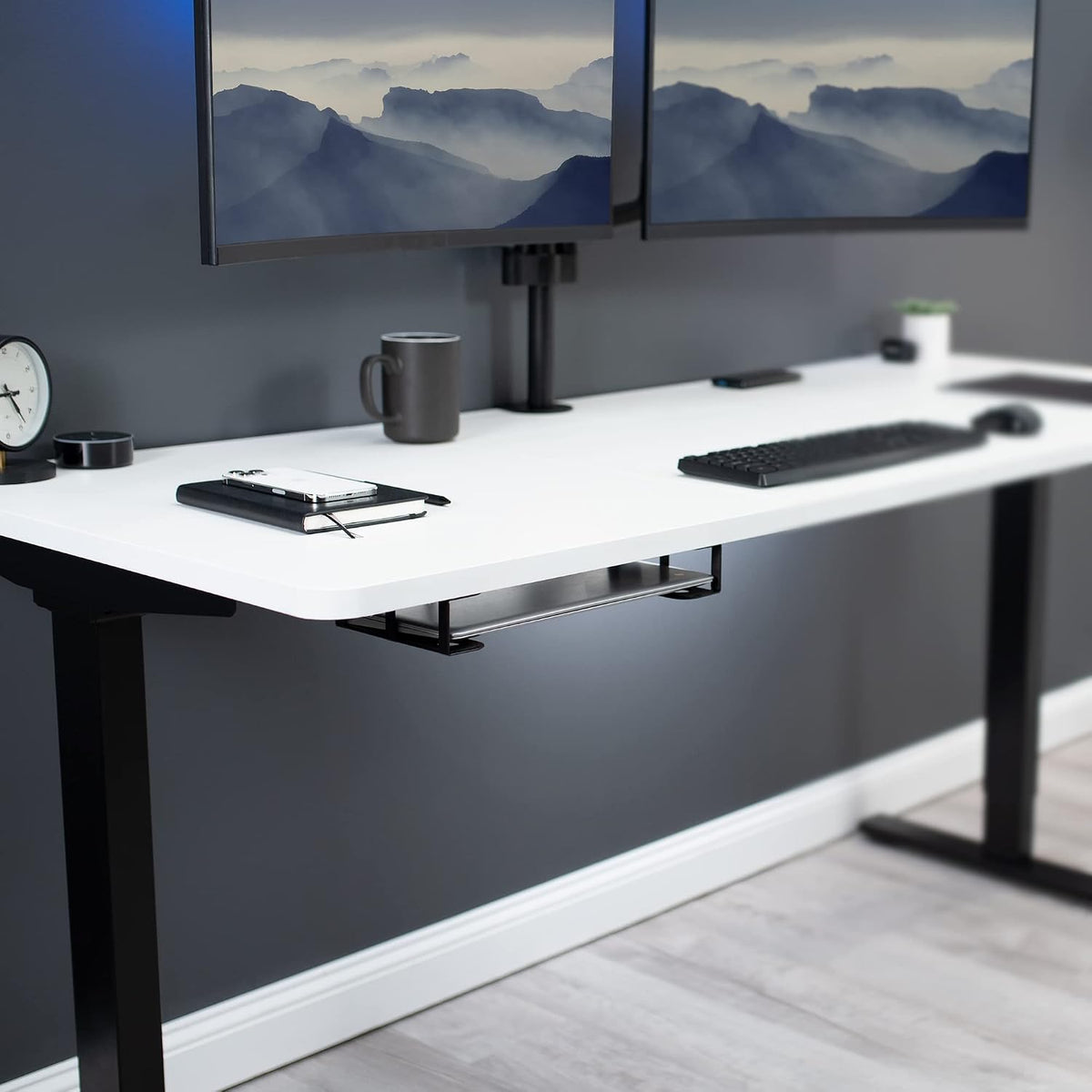 VIVO Black Under Desk Laptop Storage Mount, Mount-UDLS1 - Image 2