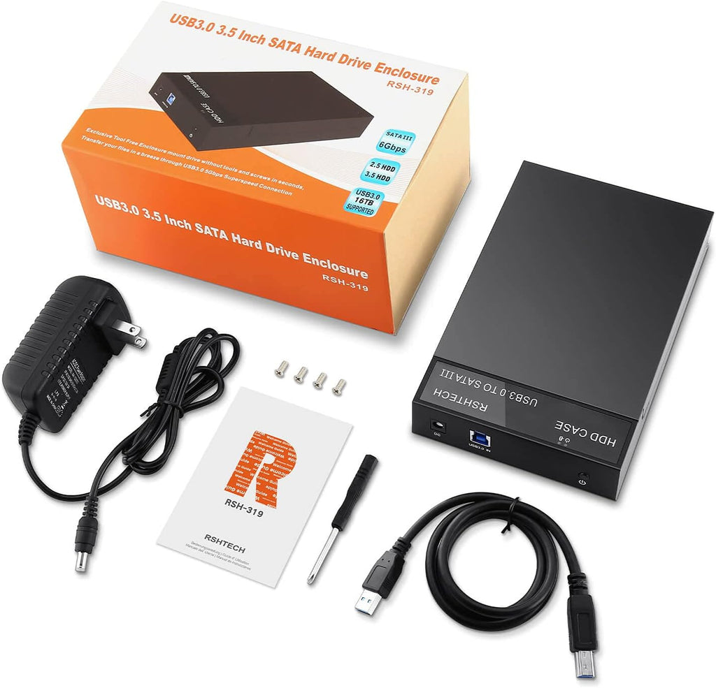 RSHTECH Hard Drive Enclosure, USB 3.0 to 3.5 in SATA HDD Dock, RSH-319 - Image 7