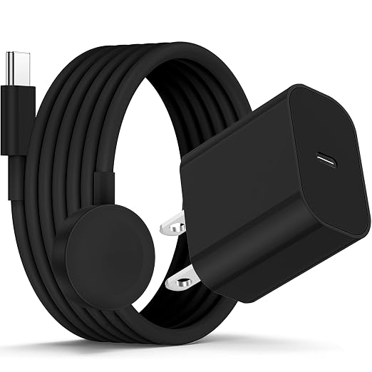 Apple Watch Charger Fast Charging, USB C Magnetic iWatch Fast Charging Cable Cord 6ft and iPhone Type C Wall Charger Block Plug for Apple Watch Series Ultra 2/Series 11/10/9/8/7/SE/6/5/4/3/2-Black by CSXZCOON
