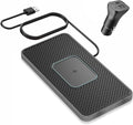 Wireless Charger Car Charging pad,SANMIDO Fast Wireless Phone Charger Cell Phone Non Slip Cordless Charging mat Compatible with iPhone 11/12/12/14/15 Galaxy S21/S22/S23/24 NOTE10 (C1P) by SANMIDO