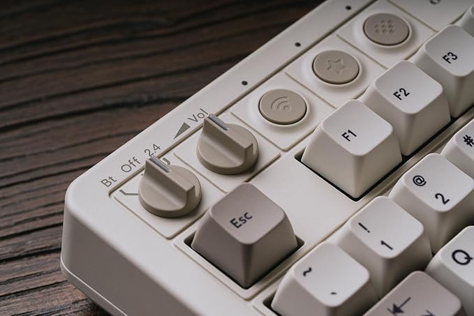 8Bitdo Retro Mechanical Keyboard for Windows & Android, M Edition | Bluetooth, 2.4G and Wired, 87-Key Layout, Kailh Box White Switch V2, Hot-Swappable PCB, Programmable Super Buttons - Image 8