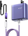 Microsoft Surface Charger, 65W Surface Pro Charger for 12/11/10/9/8/7/6/5/4/3/X, Compatible with Both Microsoft Book/Laptop/Tablet and All USB-C Deviece (Blue) by EGevgoer