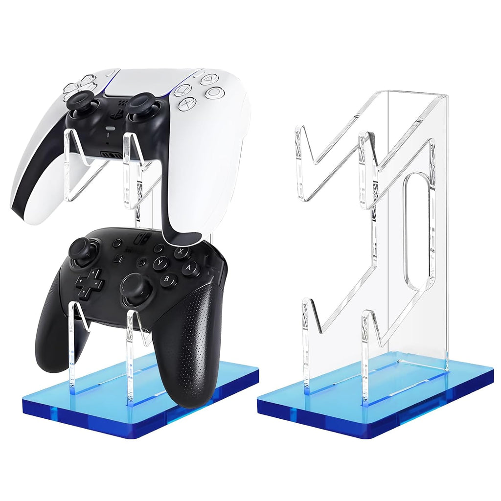 FYY Game Controller Holder 2-Tier, Universal Dual Controller Stand, Blue by FYY
