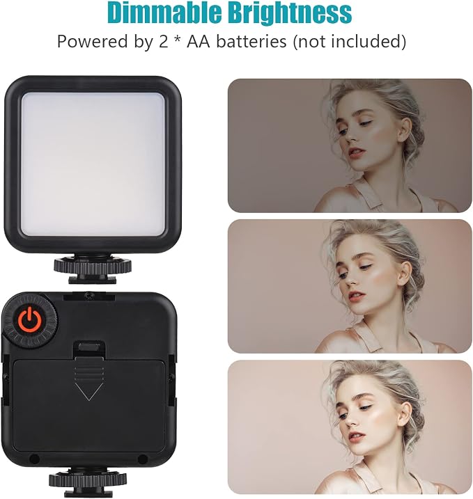 Mini Smartphone Vlog Kit with LED Video Light, Cardioid Microphone, Extendable Phone Clip, Adjustable Brightness Tripod for Live Streaming, Vlogging, Video Conferencing & Selfies - Image 6