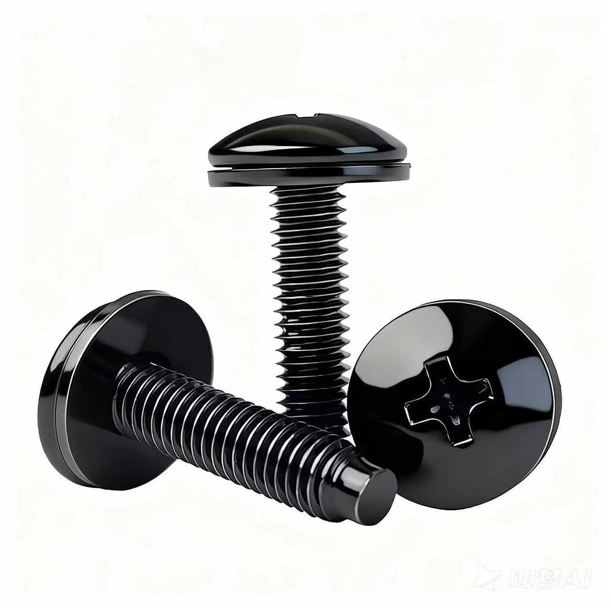100 Pack Rack Screws and Nylon Washers. #10-32 UNF for Server Cabinet, Server Shelves, Routers,Audio Server Console by NEWPINDOM