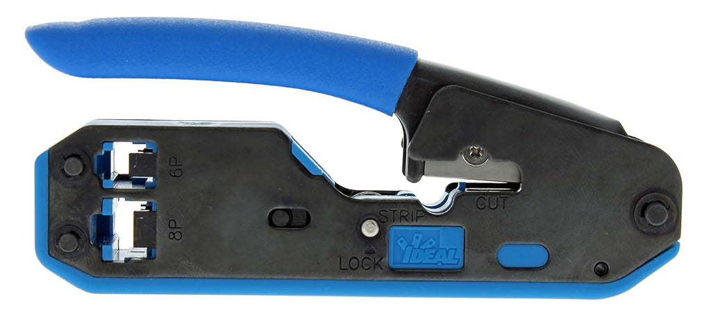 IDEAL Electrical 33-396 Data/Voice Modular Plug Crimp Tool Kit, Crimping Tool for CAT3/5e/6 Cables, RJ-45 (8P8C) & RJ-11 (6P6C, 6P4C, 6P2C) w/ 20 Plugs - Image 5