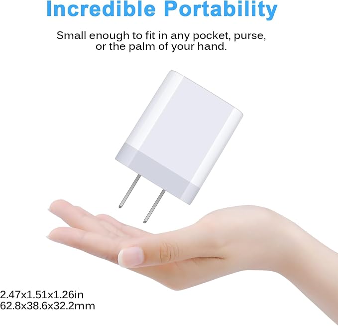 Fast Charger Block for Samsung Galaxy A17 A16 5G,A36,A37,S26 Ultra,S25 FE | Type C Charger Box Wall Plug Adapter+6FT USB C to C Cable for A54,Z Fold/Flip8,S24,A15,A53;iPhone 17 Pro Max 16e;Pixel 10 9a - Image 7