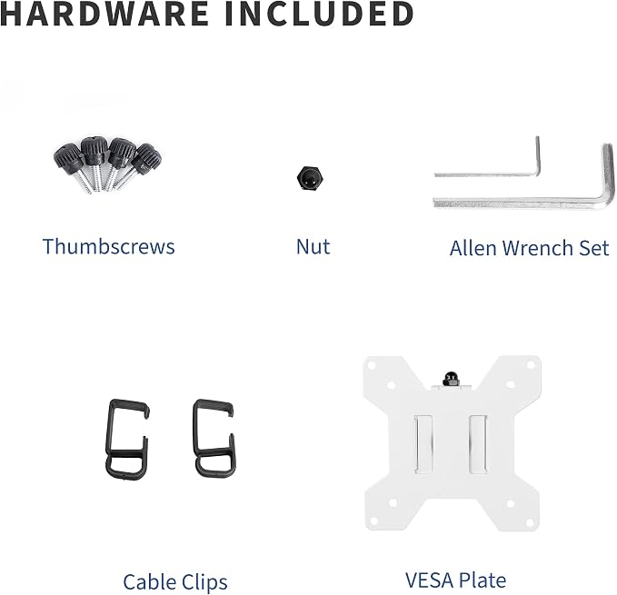 VIVO Fully Adjustable Single Monitor Arm for Desk Mount Stand, Monitor Arm for 1 Screen up to 27 inches, White, PT-SD-AM01AW - Image 4