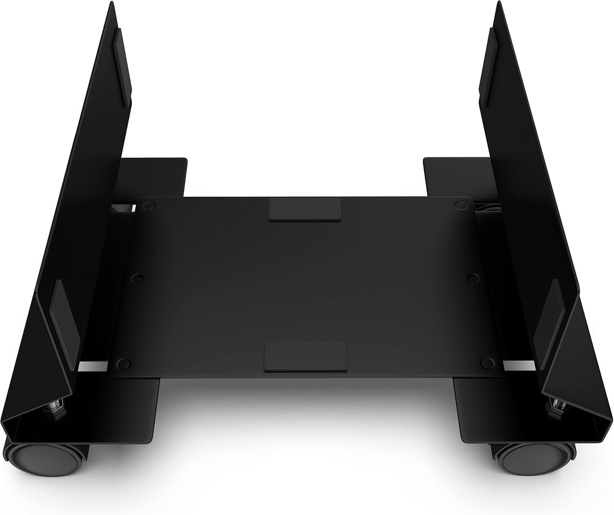 CPU Holder - Under Desk Floor Mobile Stand for Desktop Computer ATX Tower w/Lockable Rolling Wheels - Adjustable Side Support Walls 7-10 3/4 Inches - PC Caddy Cart Metal Bracket TP1716 - Image 4