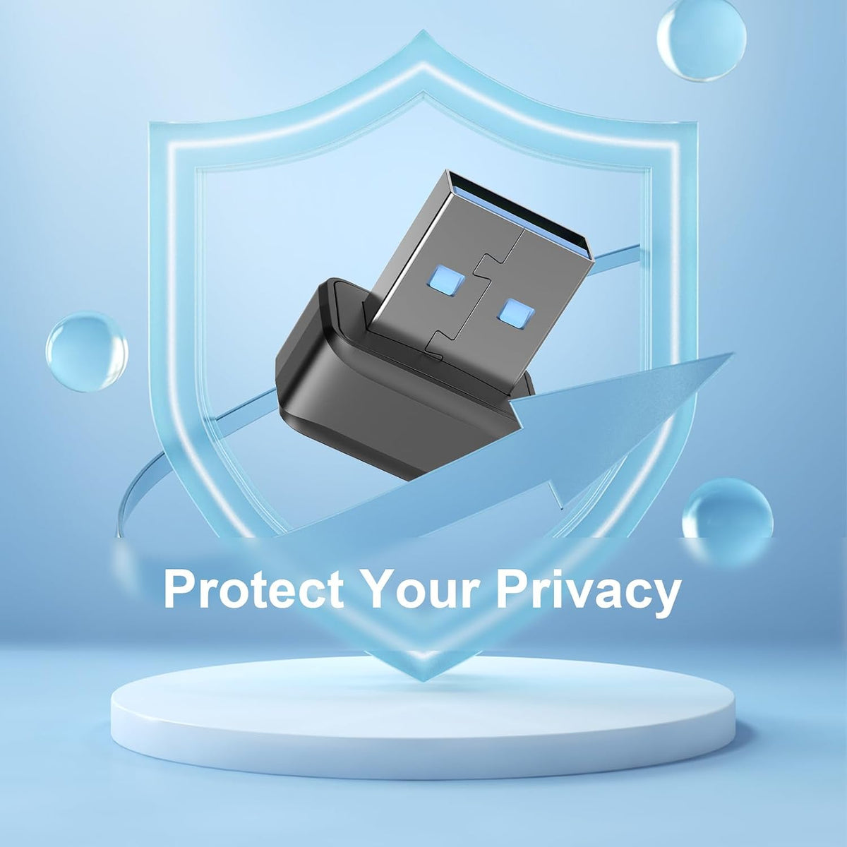 Fingerprint Reader,USB Fingerprint Key Reader Advanced Security Access Window Hello Fingerprint Reader for Windows10/11 Laptops Computer - Image 2
