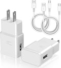 Type C Charger Fast Charging, 2Pack USB C Android Phone Charger&10ft Cables | Wall Charger Blocks &2x 10ft USB-C cables for Samsung Galaxy S8/S9/S10 Plus/S10e/S20/S21 Ultra/Plus, Note 8/9/10,Pixel3 White by Cndons