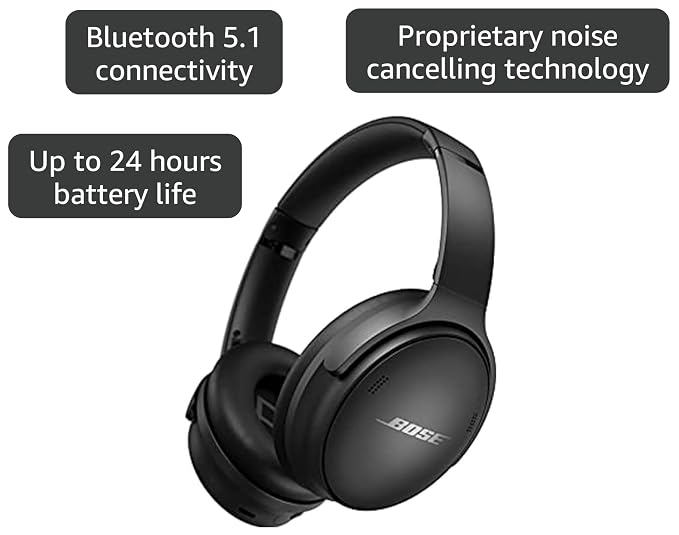 Bose QuietComfort 45 SE Noise Cancelling Over-the-Ear Headphones (Renewed) - Image 3