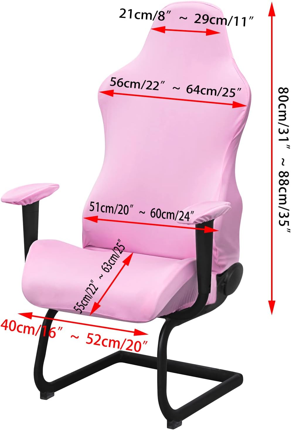 BTSKY Ergonomic Office Computer Game Chair Slipcovers (No Chair) - Image 2