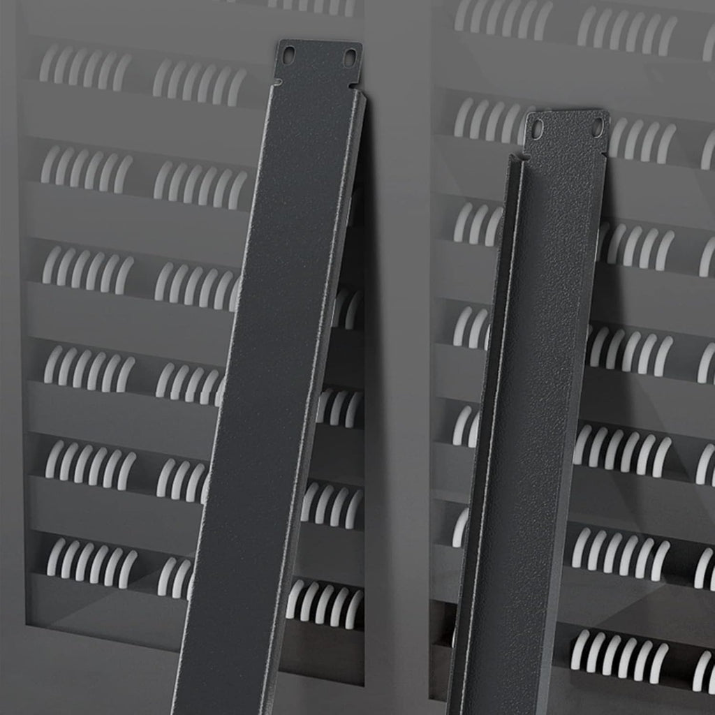 1U Blank Panel Rack Mount Spacer Filler Panel 19" Black Rack Blanking Blind Panel for Server Network Rack Enclosure Or Cabinet-5pcs (1U-5PCs) (Pack of 2) - Image 6