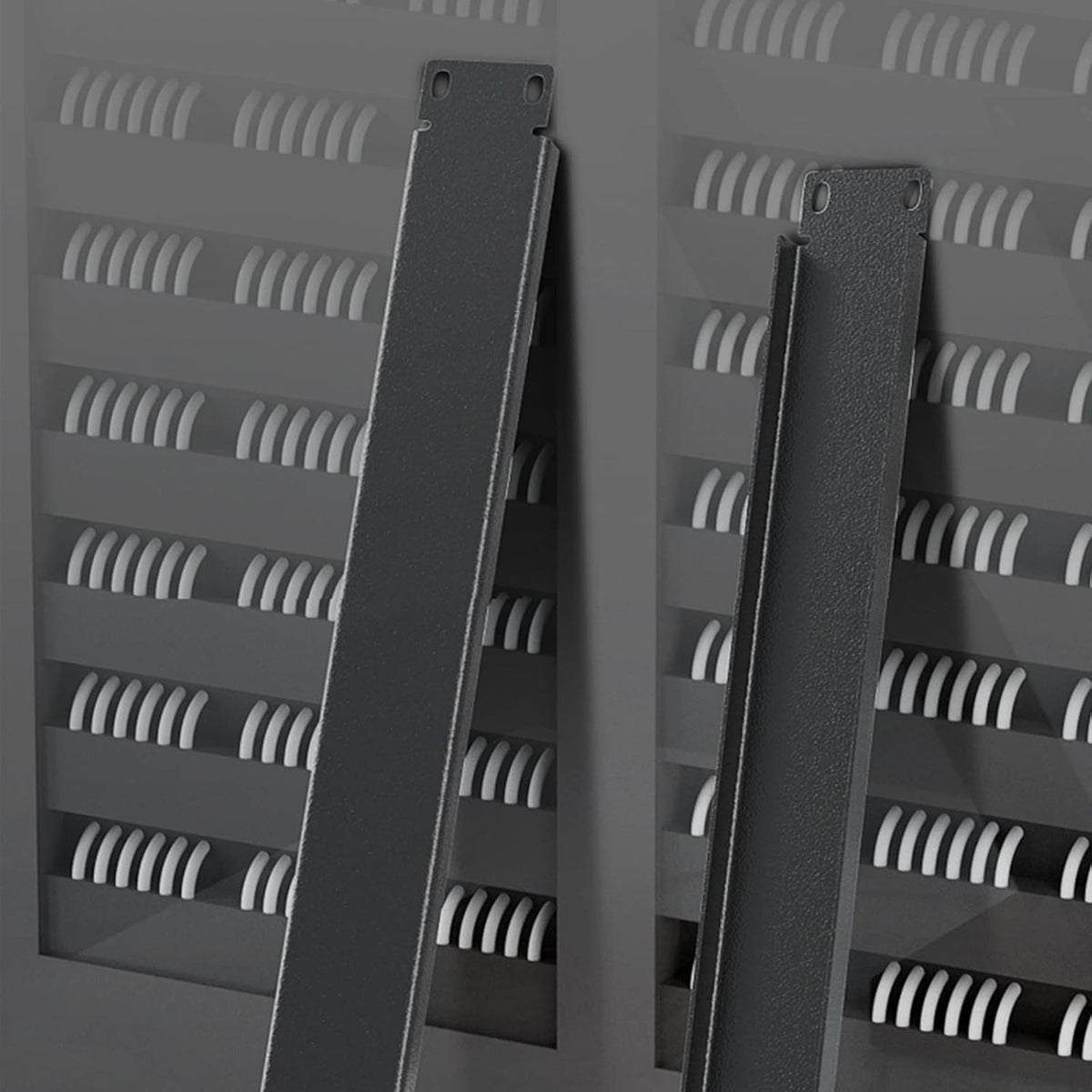 1U Blank Panel Rack Mount Spacer Filler Panel 19" Black Rack Blanking Blind Panel for Server Network Rack Enclosure Or Cabinet-5pcs (1U-5PCs) (Pack of 2) - Image 6