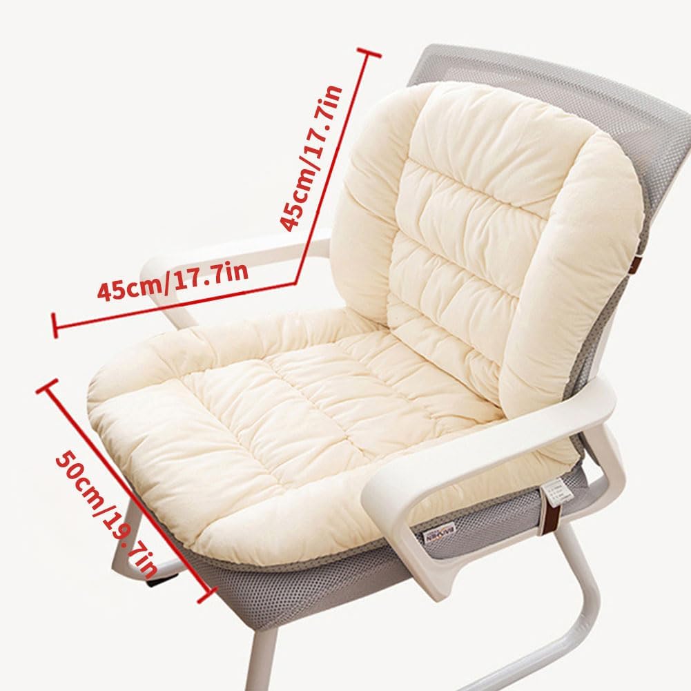 Desk Chair Cushion Office Chair Cushions with Removable Cover Soft Seat Pad Dorm Seat Pad with Back Support Rocking Chair Cushions,90×50cm - Image 2
