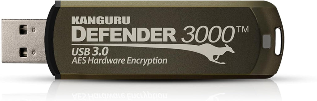 Kanguru Defender 3000 – 32 GB Hardware Encrypted Flash Drive - FIPS 140-2 Level 3 Certified - SuperSpeed USB 3.0 – Water Resistant - Image 3
