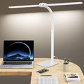 24W LED Desk Lamp for Home Office, 1500lm Dual Head Task Light with Remote | Tall Architect Lamps for Reading, USB Charging Port, Eye Caring, Dimmable 5 Color Modes, Adjustable Gooseneck, Timer, Base by KARY