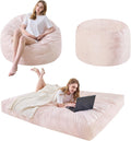 Bean Bag Chairs for Adults - Giant Bean Bag Convertible Floor Sofa by ILPEOD