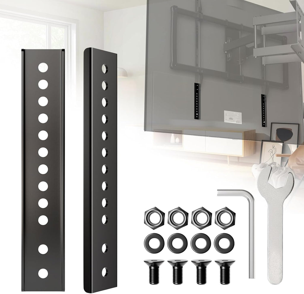 TV Mount Extension Bracket Kit,TV Mount Extender Designed for Low Vesa Pattern TV’s,Steel Wall Mount Extension Bracket Plate- 2 Pcs by Gadgetzan