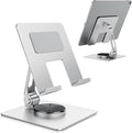 TIGRIS 360° Rotating Tablet Stand for iPad, Adjustable Foldable Metal Desk Stand, Stable Portable Tablet Holder for Office, Kitchen, Video Calls, Compatible with iPad Pro/Air/Mini, Kindle, Surface by Unknown