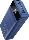 Portable Charger Power Bank 60000mAh Fast Charging 22.5W PD4.0 & QC 4.0 with USB C Battery Pack Charger Portable High Capacity Portable Phone Charger Power Bank for iPhone, Samsung, Travel (Blue) | USB C 22.5W Fast Charging, PD4.0 & QC 4.0, High Capaci... by Unknown