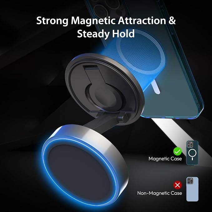 j5create Qi2 3-in-1 Zinc Alloy Magnetic Wireless Charging Station – for iPhone/Apple Watch/AirPods | 15W Fast Charging | Adjustable Phone/Watch Stand, Rotating Base | Foldable Travel Design (JUPW3515) - Image 3