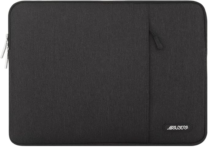 MOSISO Laptop Case 17.3 inch, 17-17.3 inch Laptop Sleeve Bag with Pocket | Compatible with Dell, HP, Lenovo, Asus, Acer, Alienware, Polyester Vertical Computer Bag, Black by MOSISO