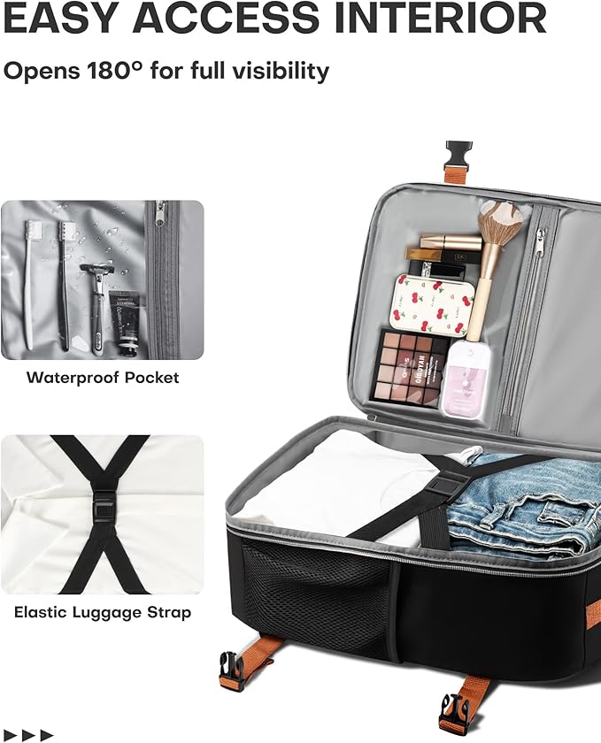 HOTOR Travel Backpack Women Flight Approved Carry on Bag | 15.6inch Laptop Computer Bag Flight Approved Personal Item Travel Bag for Work, Business, College - Image 5