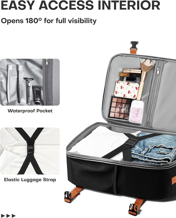 HOTOR Travel Backpack Women Flight Approved Carry on Bag | 15.6inch Laptop Computer Bag Flight Approved Personal Item Travel Bag for Work, Business, College - Image 5