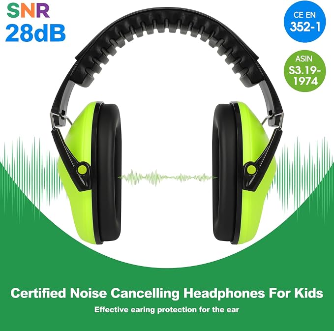 Floriogra 2 Pack Noise Cancelling Headphones for Kids/Toddler Ear Muffs | 28dB SNR Kids Ear Protection for Autism Children Noise Reduction Earmuffs for Concerts, Monster Jam, Air Shows, Fireworks - Image 6