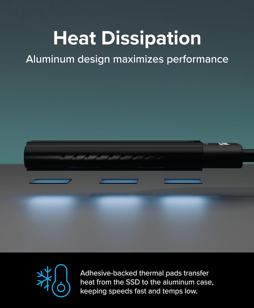 Plugable M.2 NVMe SSD Enclosure; Tool-Free & Driverless - Image 3
