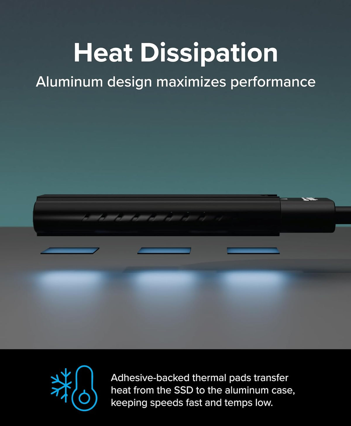 Plugable M.2 NVMe SSD Enclosure; Tool-Free & Driverless - Image 3