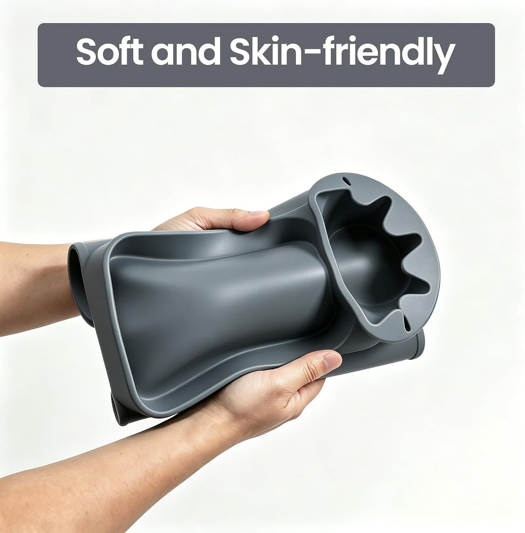 Couch Cup Holder Tray, Silicone Sofa Armrest organizer with Side Pockets for Storage Remotes, Cell-phone,Tablet or Snack, Anti-Spill and Anti-Slip Sofa Arm Tray for Recliner, Armchair Caddy (Gray) - Image 7