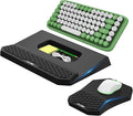 Ergonomic Wrist Rest with Keyboard Stand and Mouse Pad for Easy Typing | Keyboard Holder with Storage Slot, Mousepad for Carpal Tunnel Pain Relief with Massage Bulge and Slow Rebound Memory Foam by abcmat
