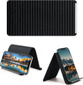 Foldable Silicone Aluminum Holder, Flexible Silicone Phone Stand with Anti-Slip Pad, Portable Rollable Multi-Angle Stand for Phone Tablet Laptop – Bendable & Foldable Home, Office, Travel (1, Black) by AltaMoment