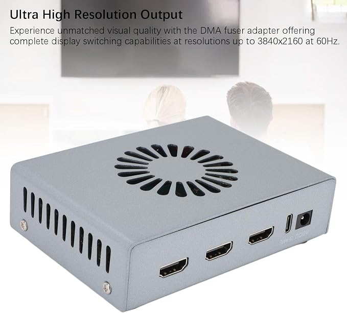HDMI Synthesizer, 2K 144Hz Gaming and Video Conferencing Display Fuser with Dual Signal Inputs, DMA Hardware Adaptive Combiner - Image 2