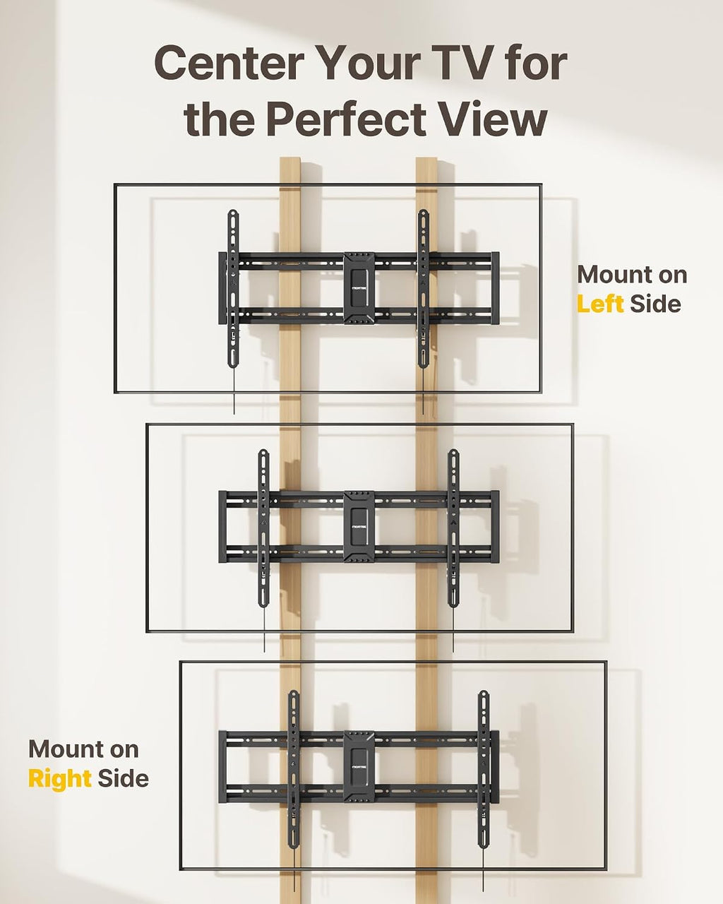 monTEK Heavy Duty Tilting TV Wall Mount for 43-95 Inch TVs, 200lbs Capacity - Image 7